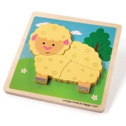 Bigjigs Chunky Lift Out Sheep Puzzle