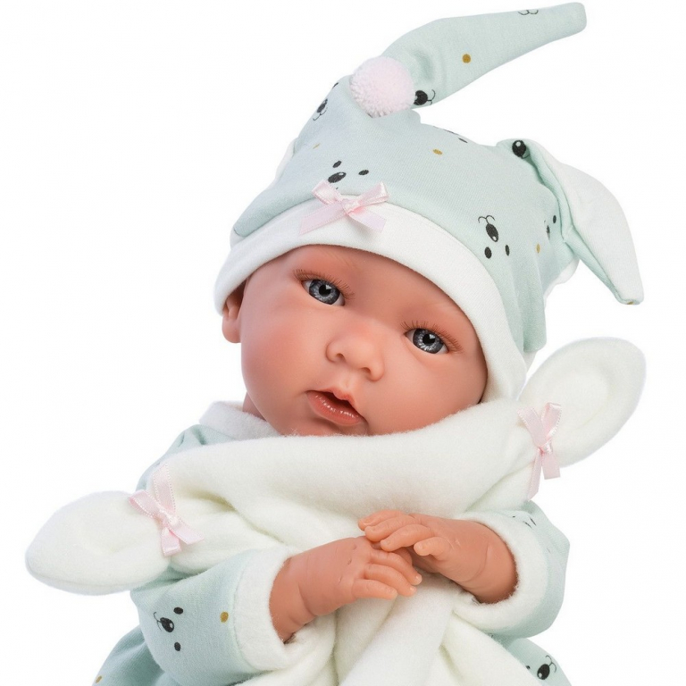 Llorens Crying Baby Doll Mimi with Blanket 42cm