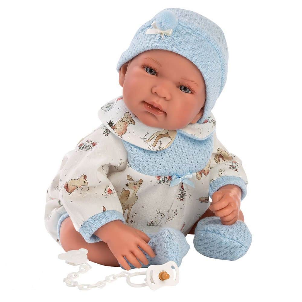 Llorens Crying Baby Doll Tino with Blanket 44cvm