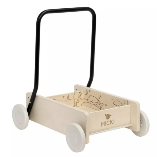 Micki Premium Wooden Baby Walker Natural