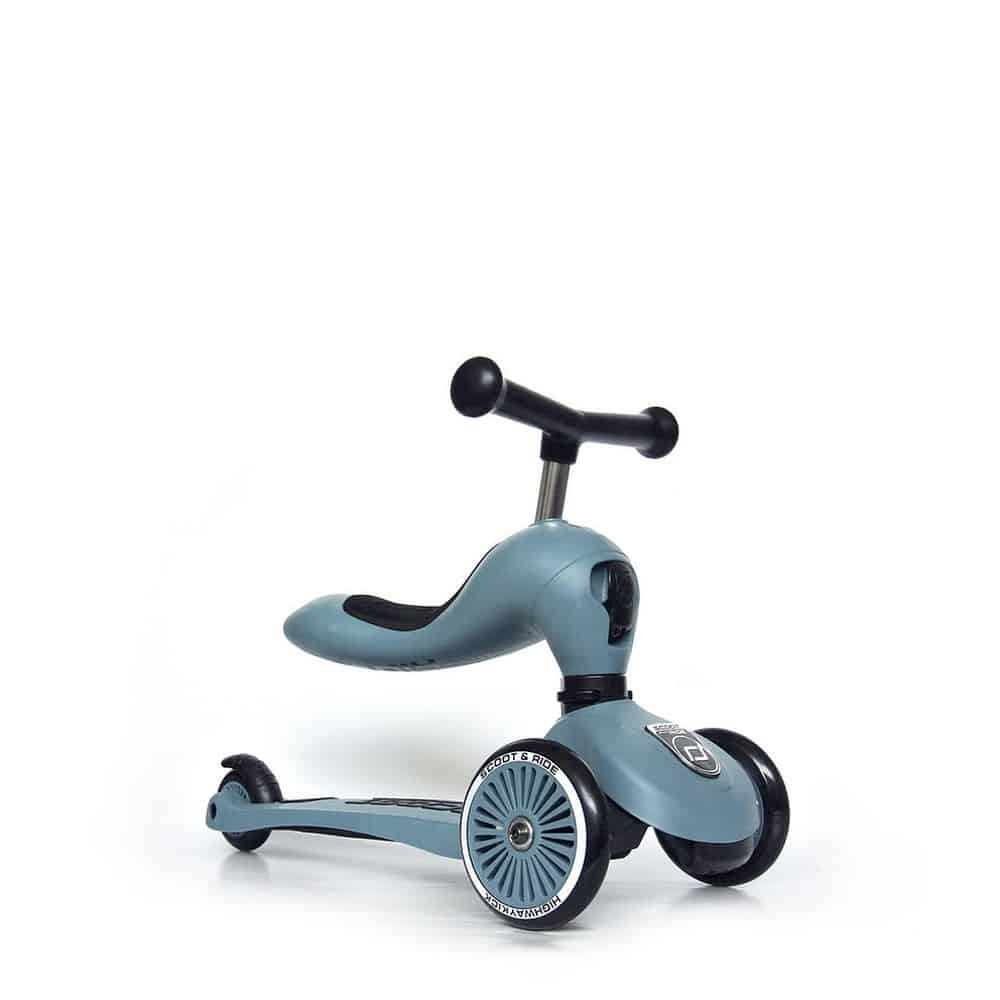 Scoot and Ride Highwaykick 2-in-1 Ride-On Scooter Steel Blue | Jadrem Toys AU