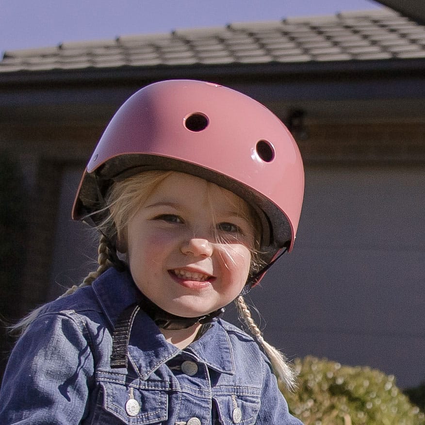 childs pink cycle helmet